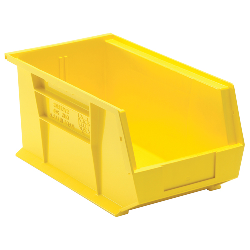 Ultra Stack & Hang Bin, 8-1/4" W x 7" H x 14-3/4" D, Yellow Ontario Safety Products