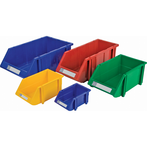Bac empilable & &agrave; suspendre, 7-7/8" la, 7" h x 17-11/16" p, Rouge Ontario Safety Products