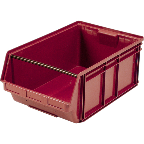 Contenants g&eacute;ants empilables, 18,375" la x 29" p x 11,875" h, Rouge Ontario Safety Products