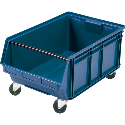 Mobile Giant Stacking Bin, 11-7/8" H x 18-3/8" W x 29" D, 150 lbs. Capacity, Blue Ontario Safety Products