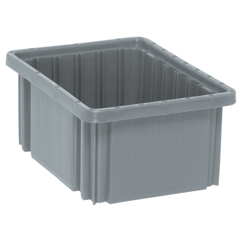 Contenants Divider Box, Plastique, 10,9" la x 8,3" p x 5" h, Gris Ontario Safety Products