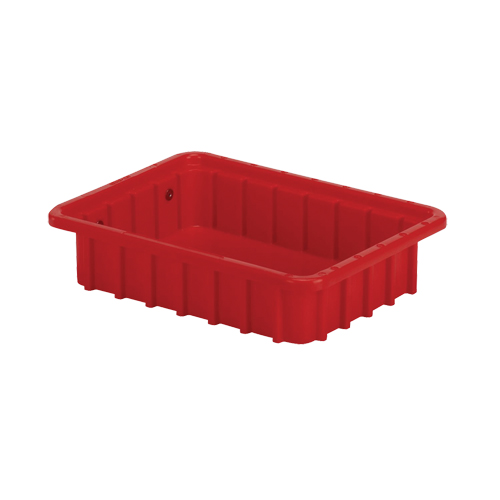 Contenants Divider Box, Poly&eacute;thyl&egrave;ne, 10,8" la x 8,3" p x 2,5" h, Rouge Ontario Safety Products