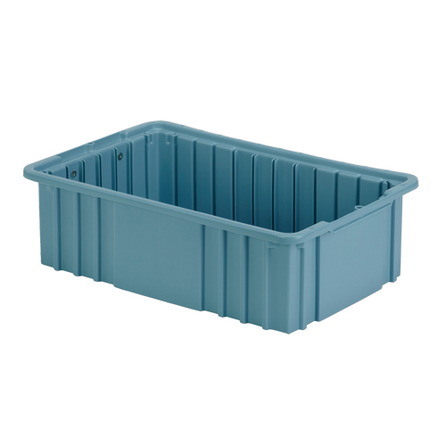Contenant Divider Box, Poly&eacute;thyl&egrave;ne, 15,5" la x 9,9" p x 5" h, Bleu p&acirc;le Ontario Safety Products