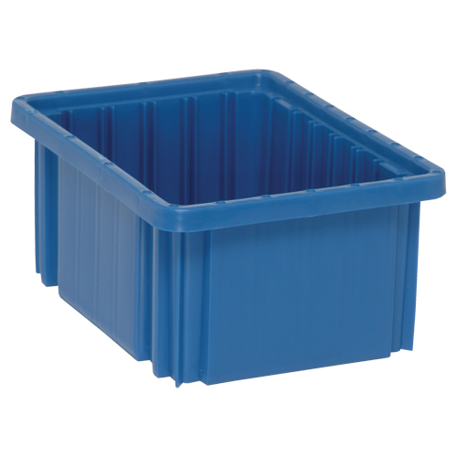 Contenants Divider Box, Plastique, 10,9" la x 8,3" p x 5" h, Bleu Ontario Safety Products