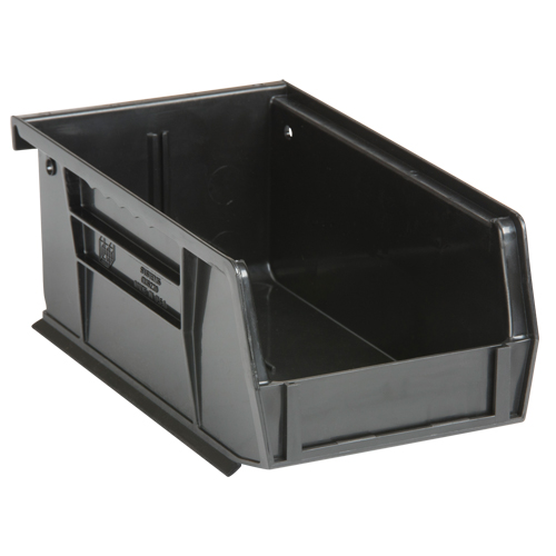 Ultra Stack & Hang Bin, 4-1/8" W x 3" H x 7-3/8" D, Black Ontario Safety Products