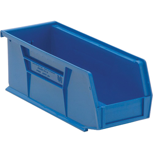 Bacs ultra empilable & suspendable, 4-1/8" la, 4" h x 10-7/8" p, Bleu Ontario Safety Products