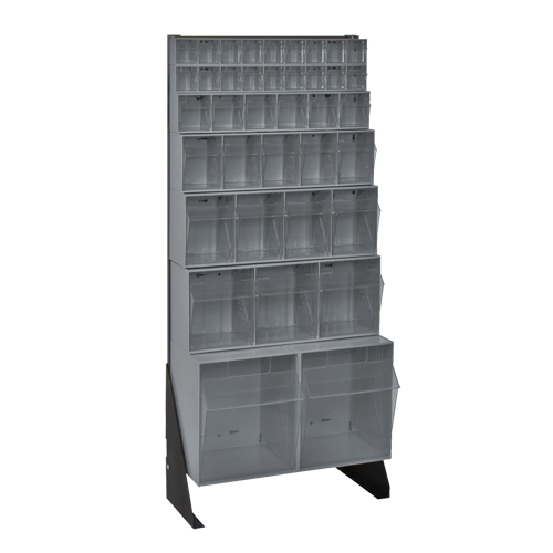 Support pour bacs basculants, 23-5/8" la x 8" p x 52" h, 38 tiroirs Ontario Safety Products