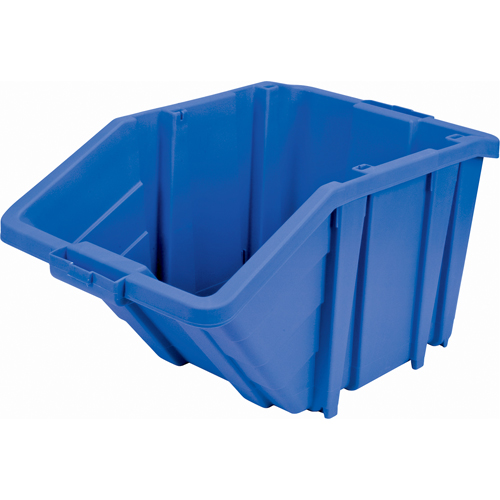 Jumbo Plastic Bin, 15-1/2" W x 13" H x 25" D, Blue, 200 lbs. Capacity Ontario Safety Products