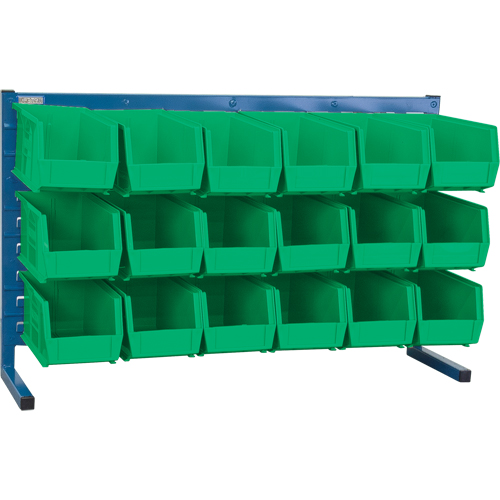 Rayonnage &agrave; persienne avec bacs, 18 bacs, 36" la x 8-1/4" p x 22" h Ontario Safety Products