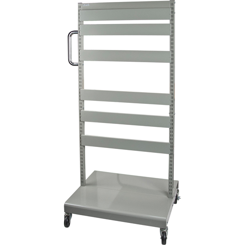 Mobile Tilt Bin Rack - Cart Only, Double-sided, 26-1/4" W x 22" D x 57-1/2" H Ontario Safety Products