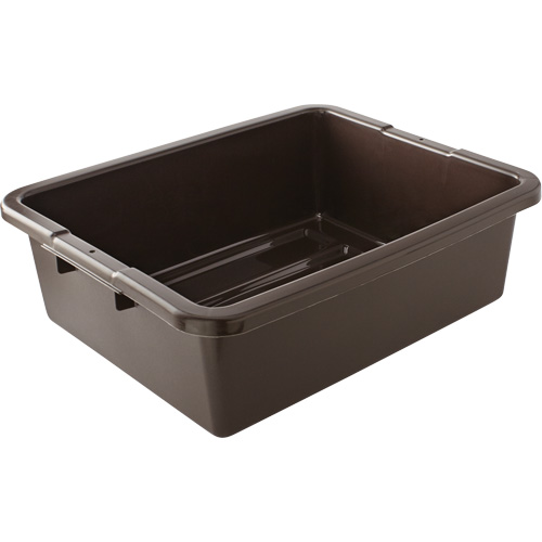 Contenant utilitaire sans compartiments, 7" ha x 21,5" p x 17" lo, Plastique, Brun Ontario Safety Products