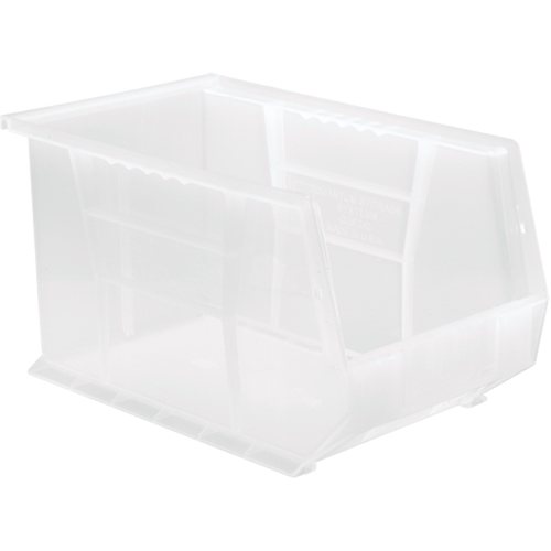 Bac transparent ultra empilable & suspendable, 8-1/4" la, 8" h x 13-5/8" p, Transparent Ontario Safety Products