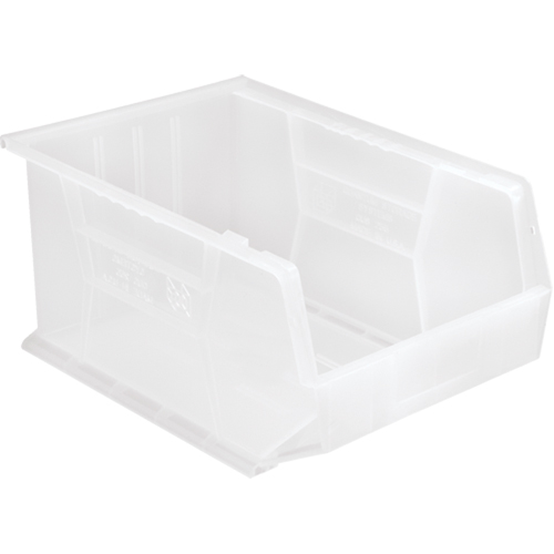 Bac transparent ultra empilable & suspendable, 11" la, 8" h x 16" p, Transparent Ontario Safety Products