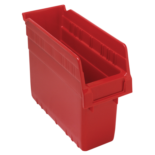 Bacs pour &eacute;tag&egrave;re Store-Max, 4-3/8" la x 8" H x 11-5/8" p, Rouge, Capacit&eacute; 44 lb Ontario Safety Products