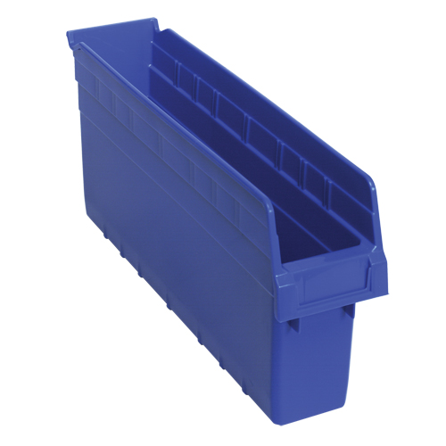 Bacs pour &eacute;tag&egrave;re Store-Max, 4-3/8" la x 8" H x 17-7/8" p, Bleu, Capacit&eacute; 56 lb Ontario Safety Products