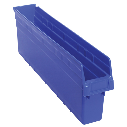 Bacs pour &eacute;tag&egrave;re Store-Max, 4-3/8" la x 8" H x 23-5/8" p, Bleu, Capacit&eacute; 68 lb Ontario Safety Products