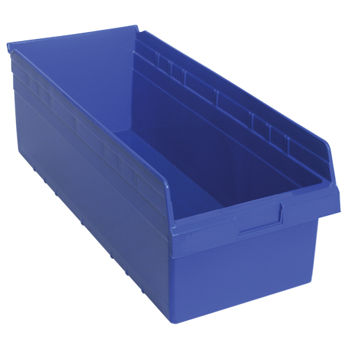 Bacs pour &eacute;tag&egrave;re Store-Max, 11-1/8" la x 8" H x 23-5/8" p, Bleu, Capacit&eacute; 68 lb Ontario Safety Products