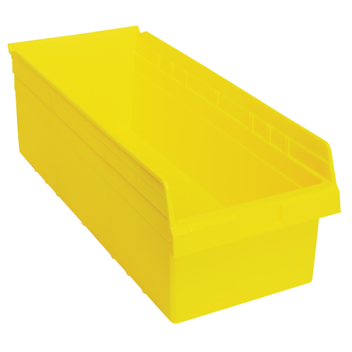 Bacs pour &eacute;tag&egrave;re Store-Max, 11-1/8" la x 8" H x 23-5/8" p, Jaune, Capacit&eacute; 68 lb Ontario Safety Products