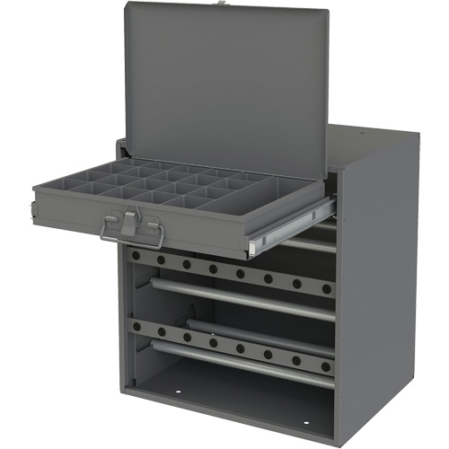 Armoire d'entreposage pour fil et borne, Acier, 1 tiroirs, 15-9/16" x 11-7/8" x 16-3/8", Gris Ontario Safety Products