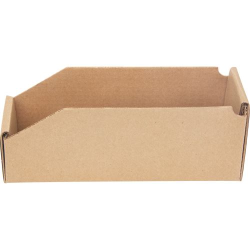 Deep Corrugated Parts Bins, 3-3/4" W x 11-1/4" D x 4-1/2" H, Beige Ontario Safety Products