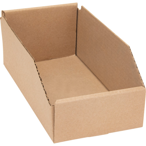 Deep Corrugated Parts Bins, 5-3/4" W x 11-1/4" D x 4-1/2" H, Beige Ontario Safety Products