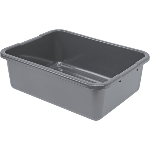 Bac d'entreposage tout usage &agrave; fond rainur&eacute;, 7" ha x 15" p x 21" lo, Plastique, Gris Ontario Safety Products