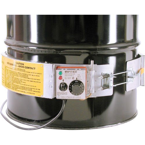 Thermostat Control Heaters, Steel Drums, 5 US gal (4.16 imp. Gal.), 60°F - 250°F, 120 V Ontario Safety Products