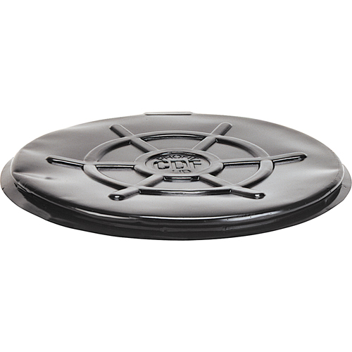 Couvercles protecteurs pour barils, Dessus ouvert, Convient aux 55 gal. US (45 gal. imp.), Noir Ontario Safety Products