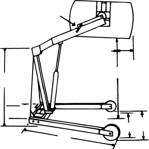 Hydra-Lift Drum Handlers, 55 US gal. (45 Imperial Gal.) Capacity Ontario Safety Products