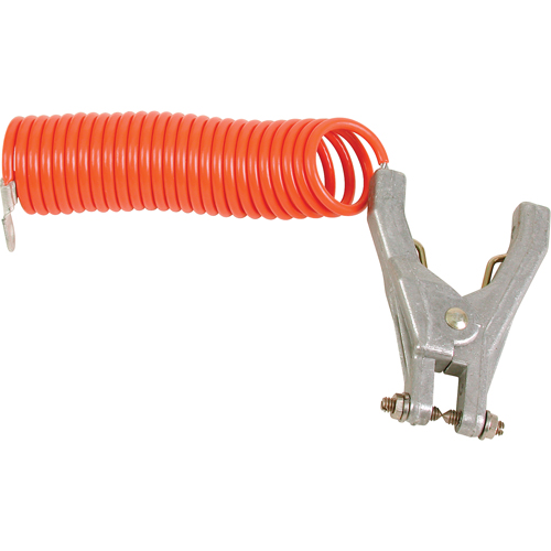 Coiled Grounding Clamps, 120" Long Ontario Safety Products