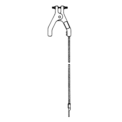 Assemblages robustes de cables de masse et de mise &agrave; la terre - Pinces & raccordement a/borne d'extr&eacute;mit&eacute; de 1/4" Ontario Safety Products