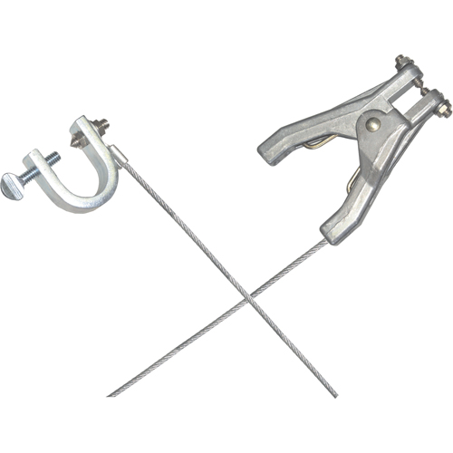 Heavy-Duty Bonding & Grounding Wire Assemblies - Hand Clamps & C-Clamps Ontario Safety Products