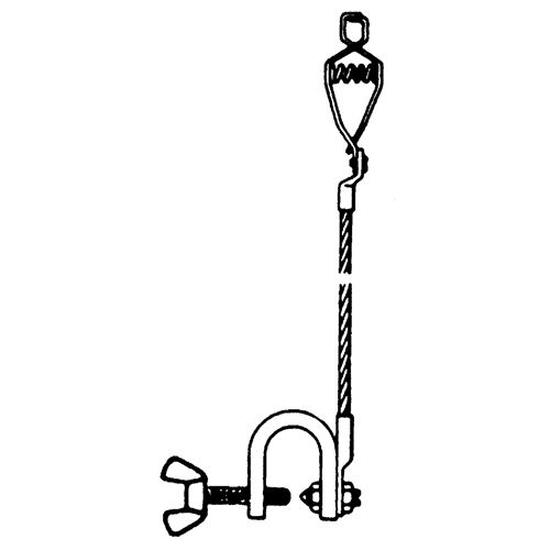 Light-Duty Bonding & Grounding Wire Assemblies - Alligator Clip & Small C-Clamps Ontario Safety Products