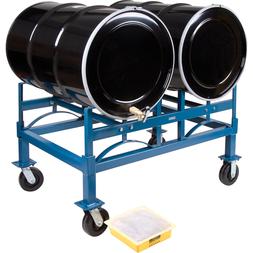 Porte-barils empilables, 2 barils, Capacit&eacute; de 1600 lb, 45-1/2" la x 30" p x 12-1/2" h Ontario Safety Products