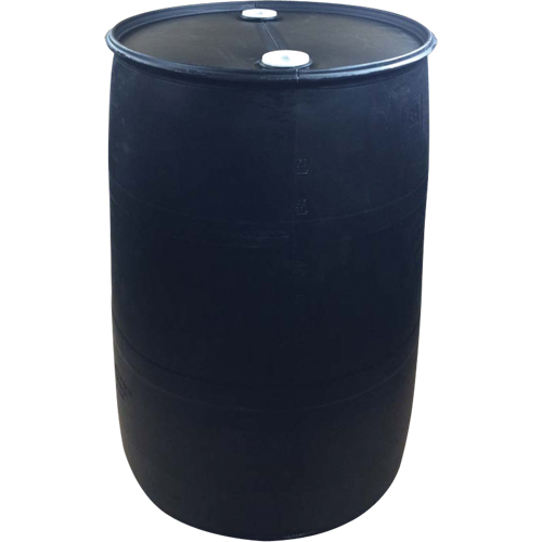 Polyethylene Drums, 55 US gal (45 imp. gal.), Closed Top, Black Ontario Safety Products
