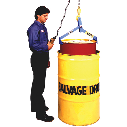 Drum & Overpack Lifter, 55 -85 US gal. (45 -70 Imperial Gal.), 1000 lbs./454 kg Cap. Ontario Safety Products