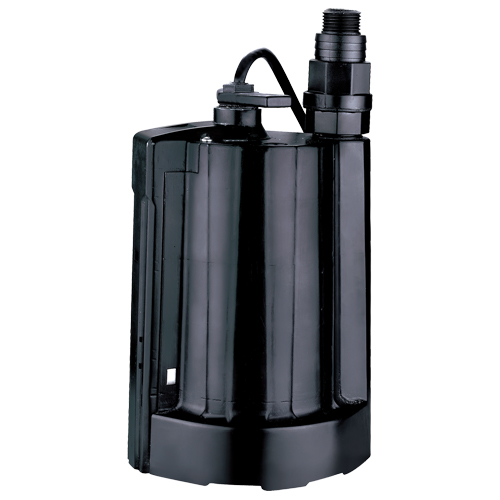 Pompe utilitaire submersible automatique, 1/3 CV, 2160 gal./h, 115 V, 4 A Ontario Safety Products