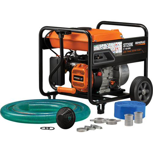 Trousse de pompe &agrave; eau &agrave; semi-r&eacute;sidus, 158 gal./min, 208 cc, 4 cycles OHV Ontario Safety Products