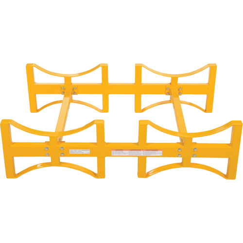 Porte-barils empilable en acier, 2 barils, Capacit&eacute; de 1600 lb, 45-1/2" la x 29-7/8" p x 12-3/4" h Ontario Safety Products