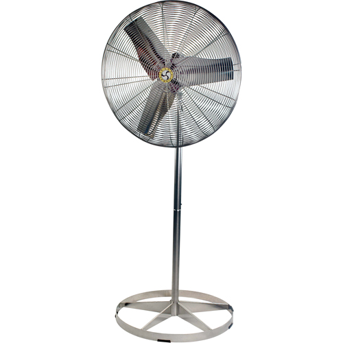 Stainless Steel Food Service Washdown Air Circulating Fans, Industrial, 1 Speed, 30" Diameter Ontario Safety Products
