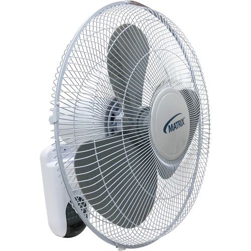 Wall Mount Oscillating Fan, Commercial, 3 Speed, 16" Diameter Ontario Safety Products