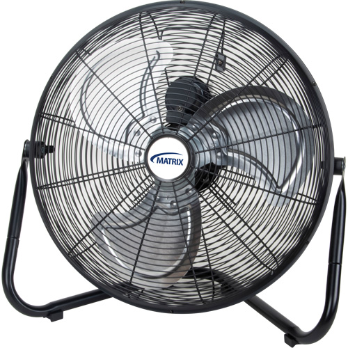 High-Velocity Floor Fan, Commercial, 3 Speed, 16" Diameter Ontario Safety Products