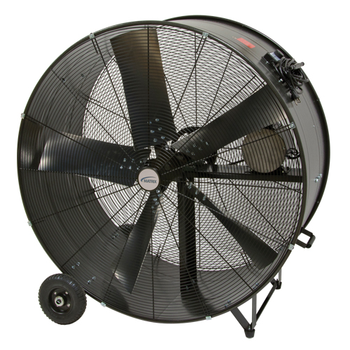 Heavy-Duty Fixed Belt Drive Drum Fan, Industrial, 2 Speed, 42" Diameter Ontario Safety Products