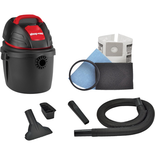 Aspirateur portable pour atelier, Secs-humides, 2,5 CV, 2,5 gal. US (9,5 litres) Ontario Safety Products