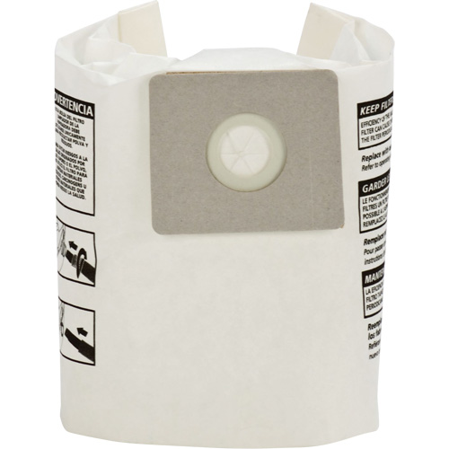 Sacs filtrants pour d&eacute;bris secs jetables de type A, 1 - 1,5 gal. US Ontario Safety Products
