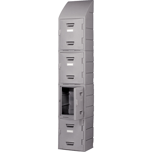 Casier, 15" x 15" x 18", Gris, Assembl&eacute; Ontario Safety Products