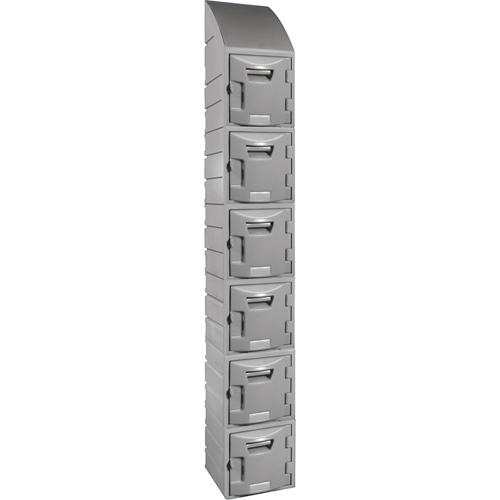 Casier, 12" x 15" x 12", Gris, Assembl&eacute; Ontario Safety Products