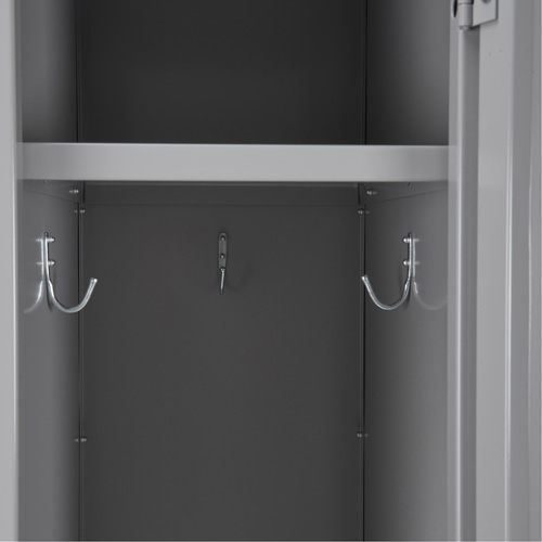 Clean Line Lockers, 3 -tier, Bank of 4, 48" x 18" x 76", Steel, Charcoal, Rivet (Assembled) Ontario Safety Products