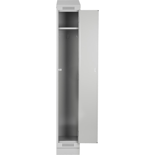 Clean Line Lockers, 3 -tier, Bank of 4, 48" x 18" x 76", Steel, Charcoal, Rivet (Assembled) Ontario Safety Products