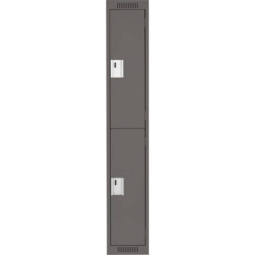 Casiers Clean Line, 2 niveaux, 12" x 18" x 72", Acier, Charbon, Rivet (assembl&eacute;) Ontario Safety Products